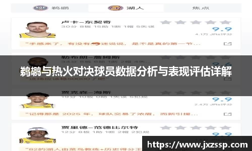 鹈鹕与热火对决球员数据分析与表现评估详解